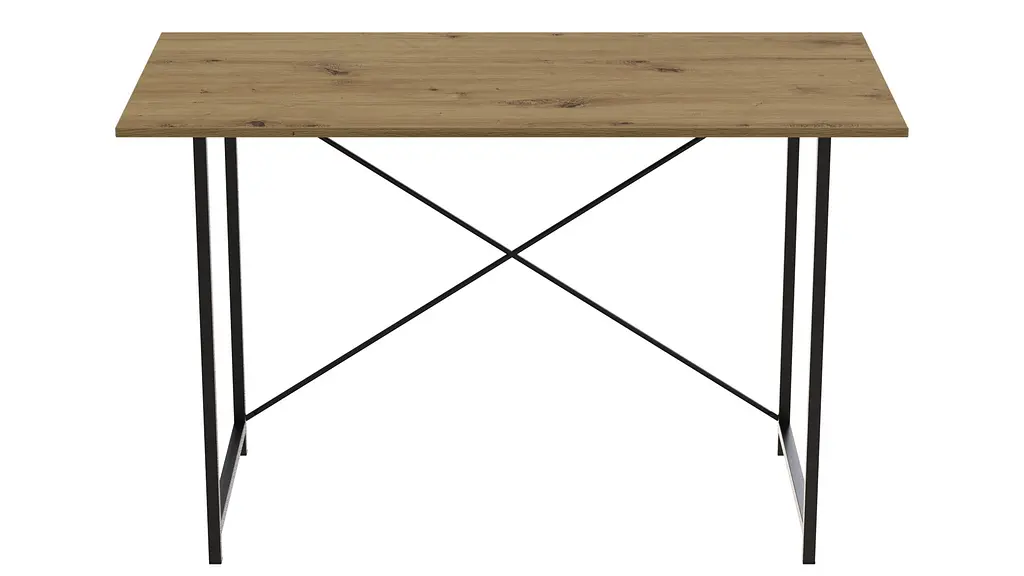 Стіл письмовий Line Лайт Ferrum-decor 750x1000x500 Чорний метал ДСП Дуб Артізан 16 мм (FRD-104841) - фото 3
