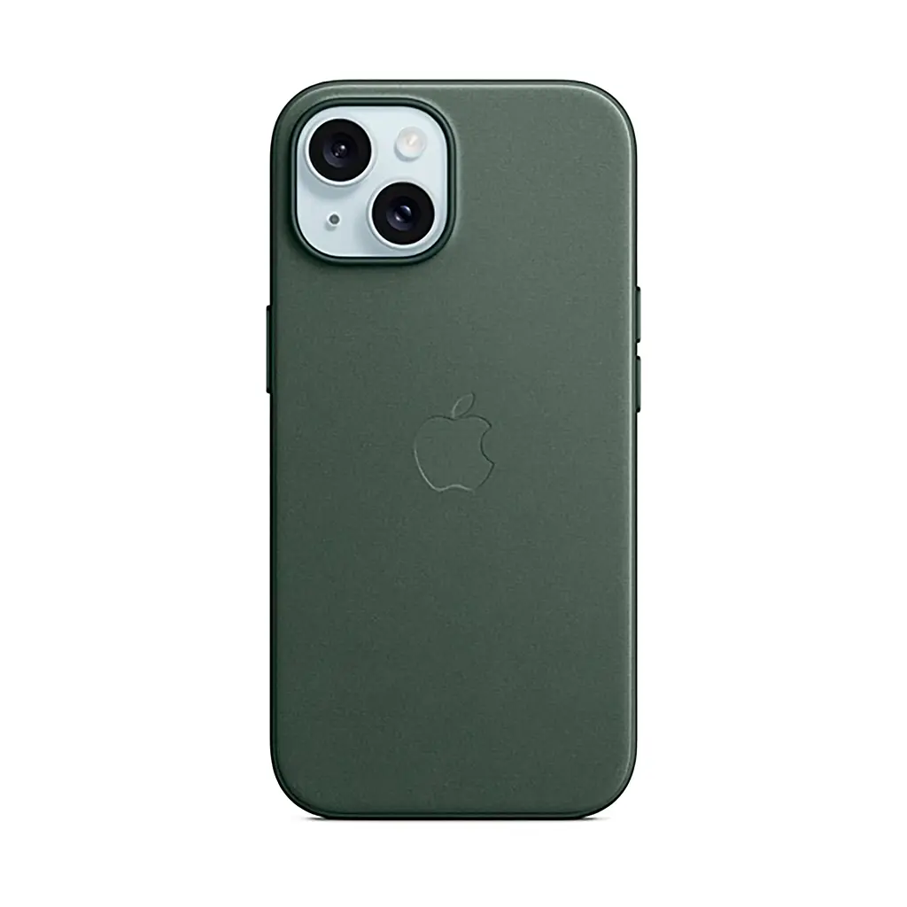 Чехол для Apple iPhone 15, FineWoven Case with MagSafe, зеленый, защитная накладка из материала FineWoven, противоударный, для iPhone, защита всего корпуса, поддержка беспроводной зарядки и MagSafe, (ARM71975) - фото 7