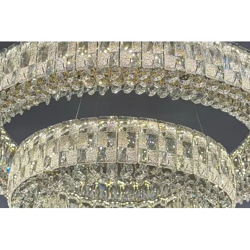 Люстра Linisoln 50033-60*40 метал, кришталь LED 140Вт 100-50см 60*40см освітлювана площа 18-20м² - фото 4