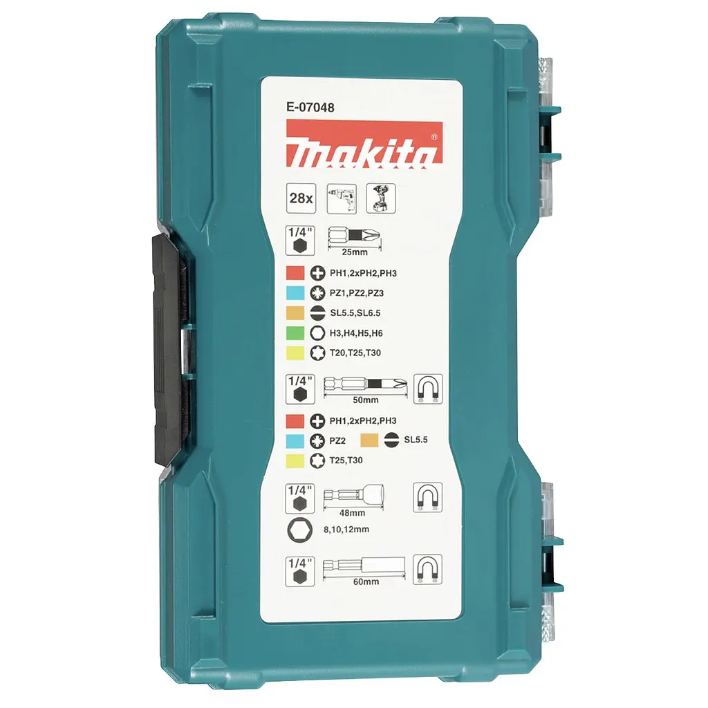 Набір біт та головок 28 шт Makita E-07048 - фото 5