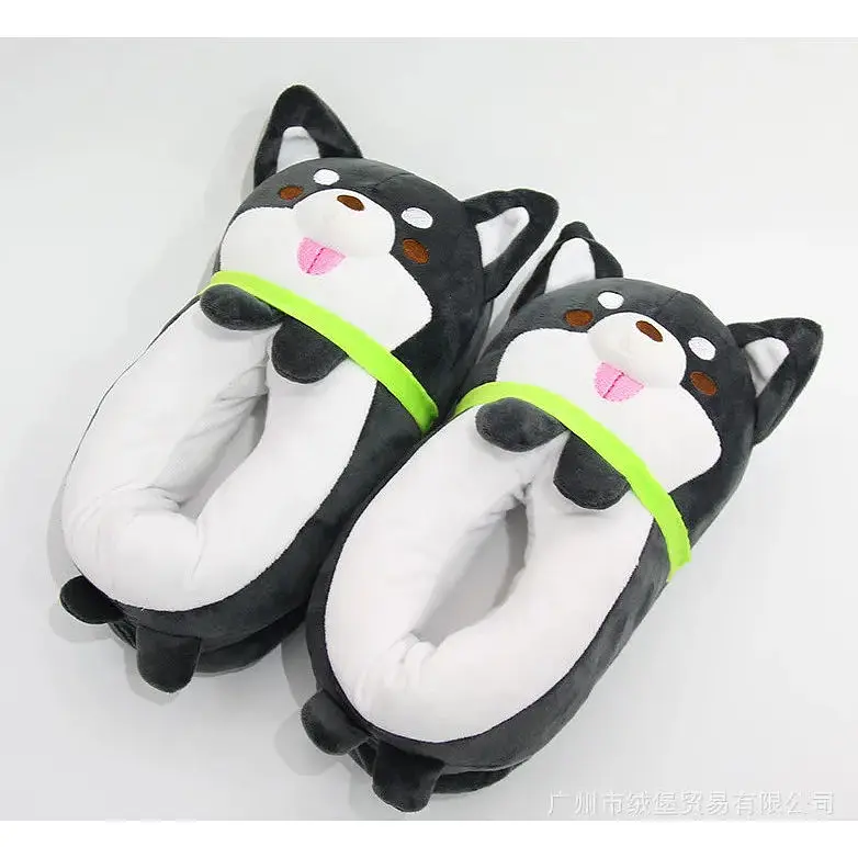 Тапочки Сartoon slippers Шиба Іну чорний сезам 22.036 - фото 3