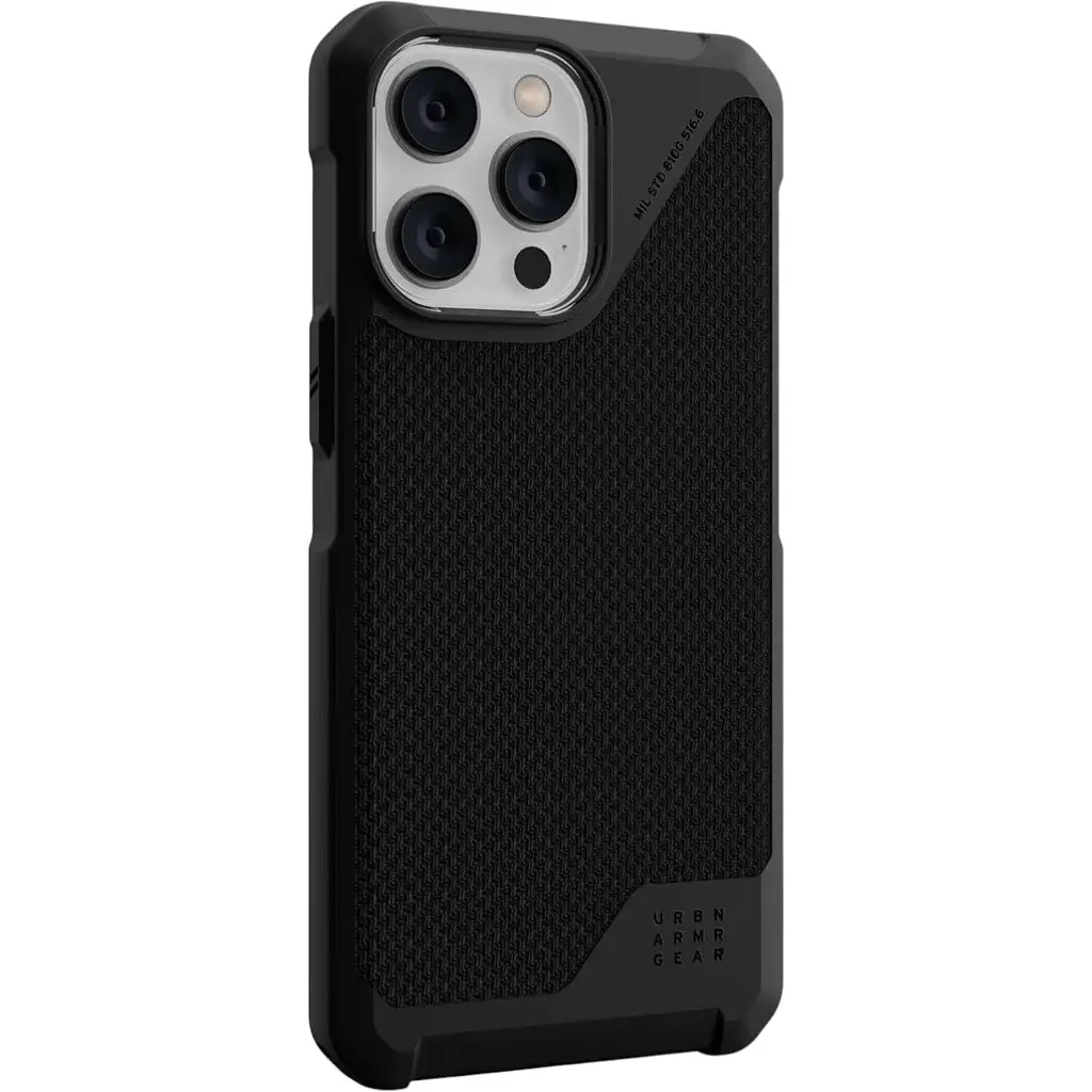 Оригінальний протиударний чохол UAG Metropolis LT MagSafe для iPhone 15 Pro Max Kevlar Black 114297113940 - фото 8