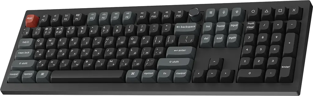 Клавіатура бездротова Keychron V6 Ultra Keychron Red Switch Black RGB (V6U-D1-UA) - фото 4