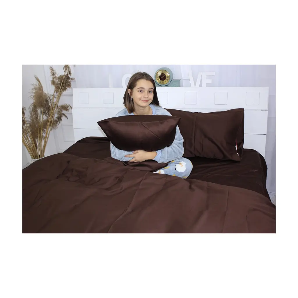 Постільна білизна MirSon Сатин Premium Cacao 0211 160х220 (2200001479180) - фото 3