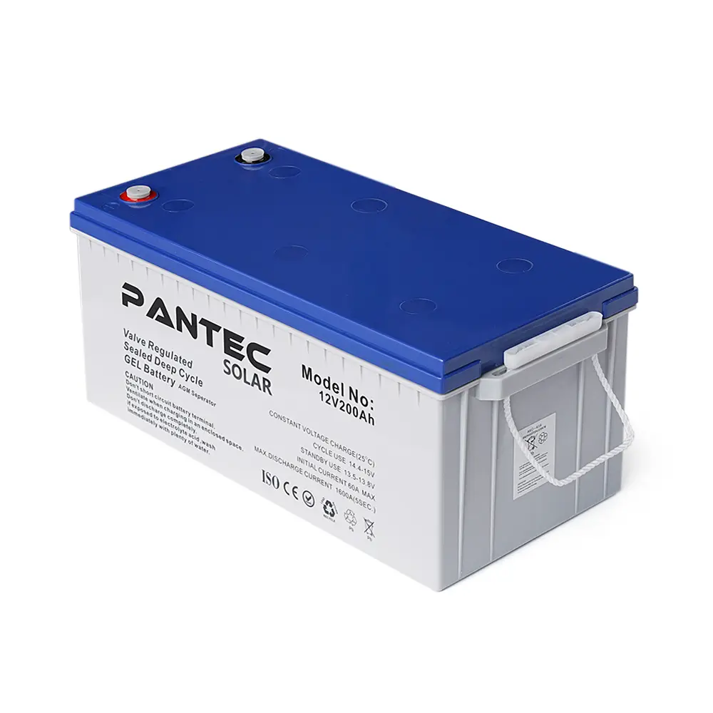 Акумуляторна батарея Pantec 200-12 GEL 12V 200Ah Gray Case
