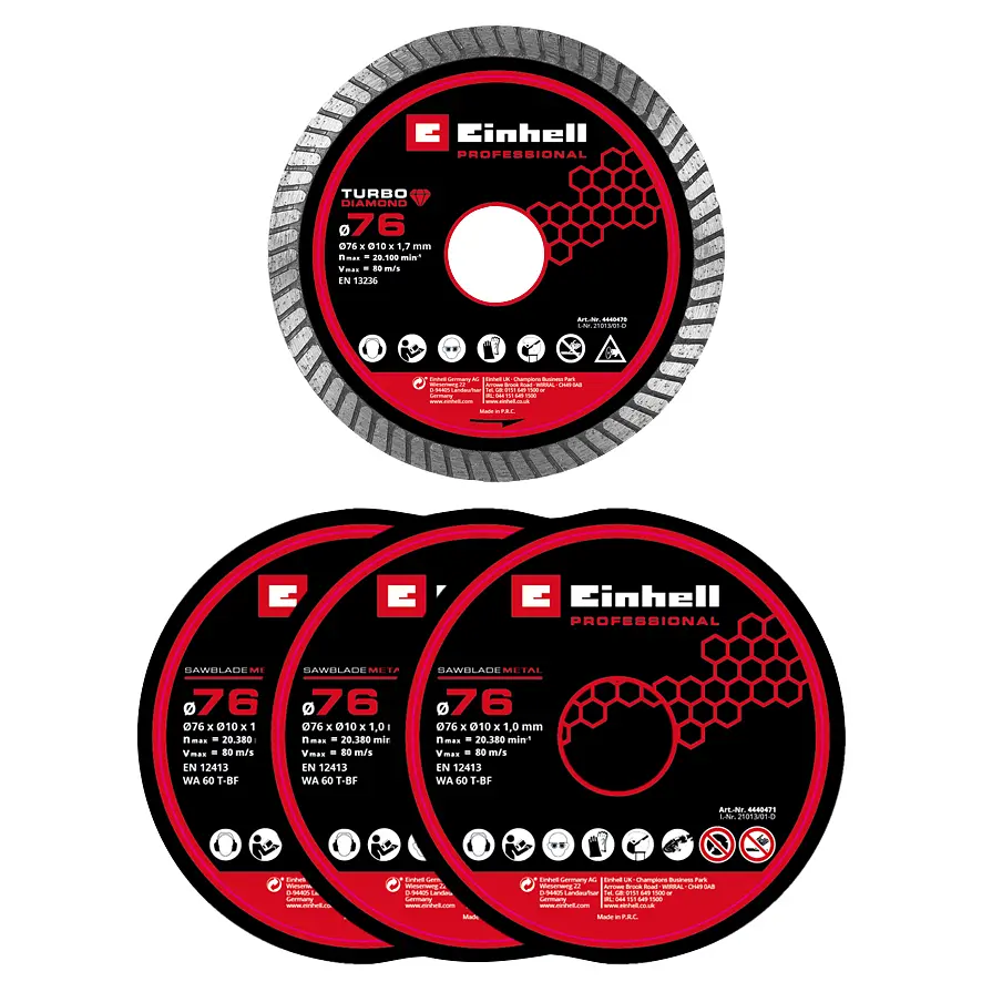 Шліфмашина відрізна акумуляторна Professional TP-CO 18/76-C Li BL - Solo 16мм 18В Einhell teh0025520 - фото 8
