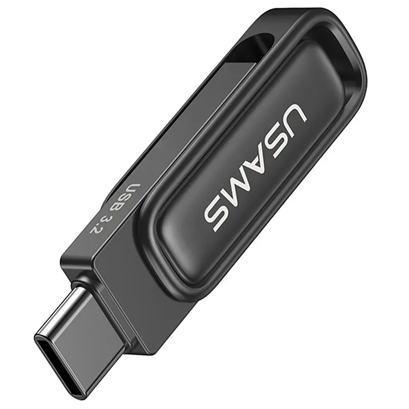 Флеш-накопичувач Usams US-ZB348 USB 3.2 Type-C Dual Ports 128GB Tarnish - фото 5