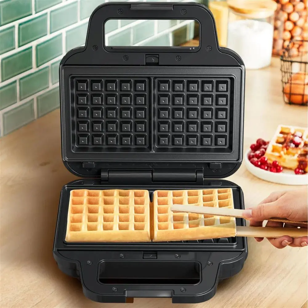 Мультимейкер Tefal UltraCompact 3в1 700 Вт тефлон 3 пластины корпус металл/пластик черно-серый (SW383D10) - фото 9