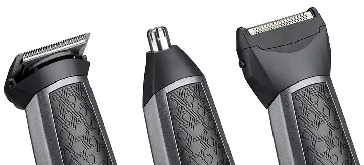 Набір для стрижки волосся BaByliss 10 в 1, 10 насадок, сірий - фото 3