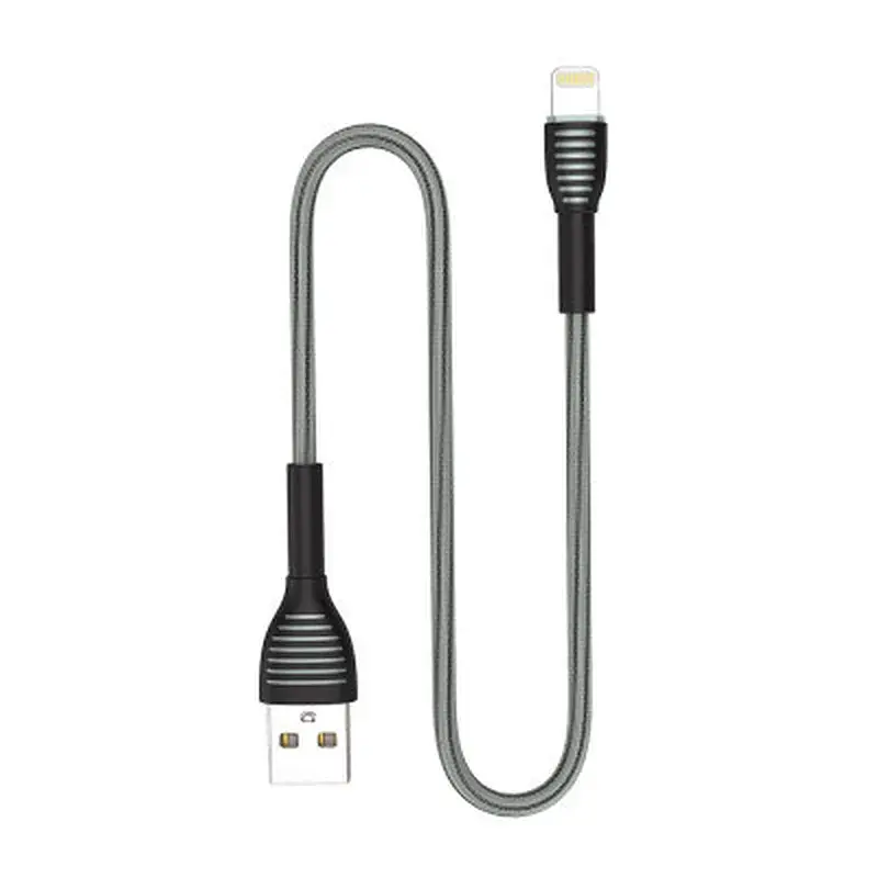 Дата кабель USB 2.0 AM to Lightning 1.0m ColorWay (CW-CBUL041-GR) - фото 7