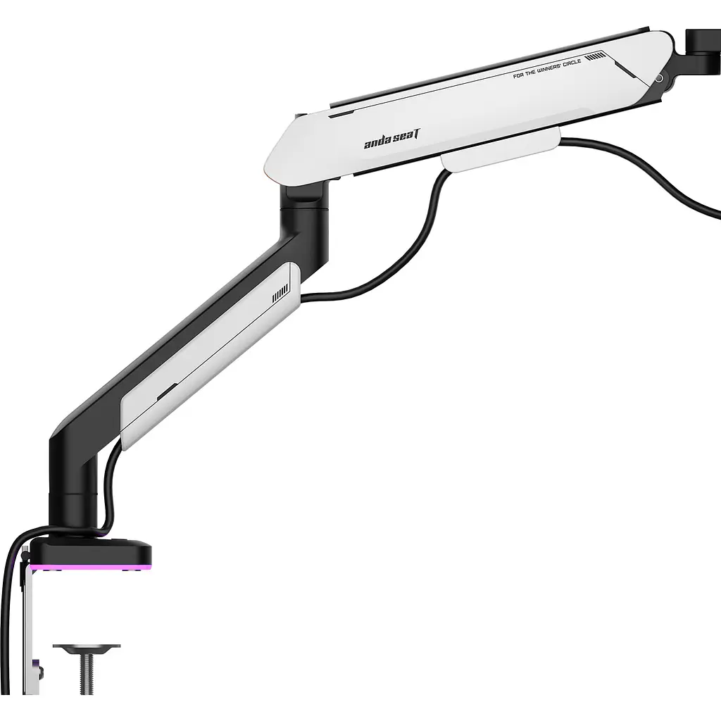 Настільне кріплення для монітора Anda Seat Stealth Pro II RGB 17''-42'' White (AD-W-A9X-1S-BW) [123491] - фото 7
