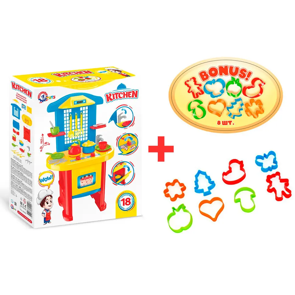 Игровой набор Кухня №3 ТехноК 2124TXK, 28 предметов - фото 2