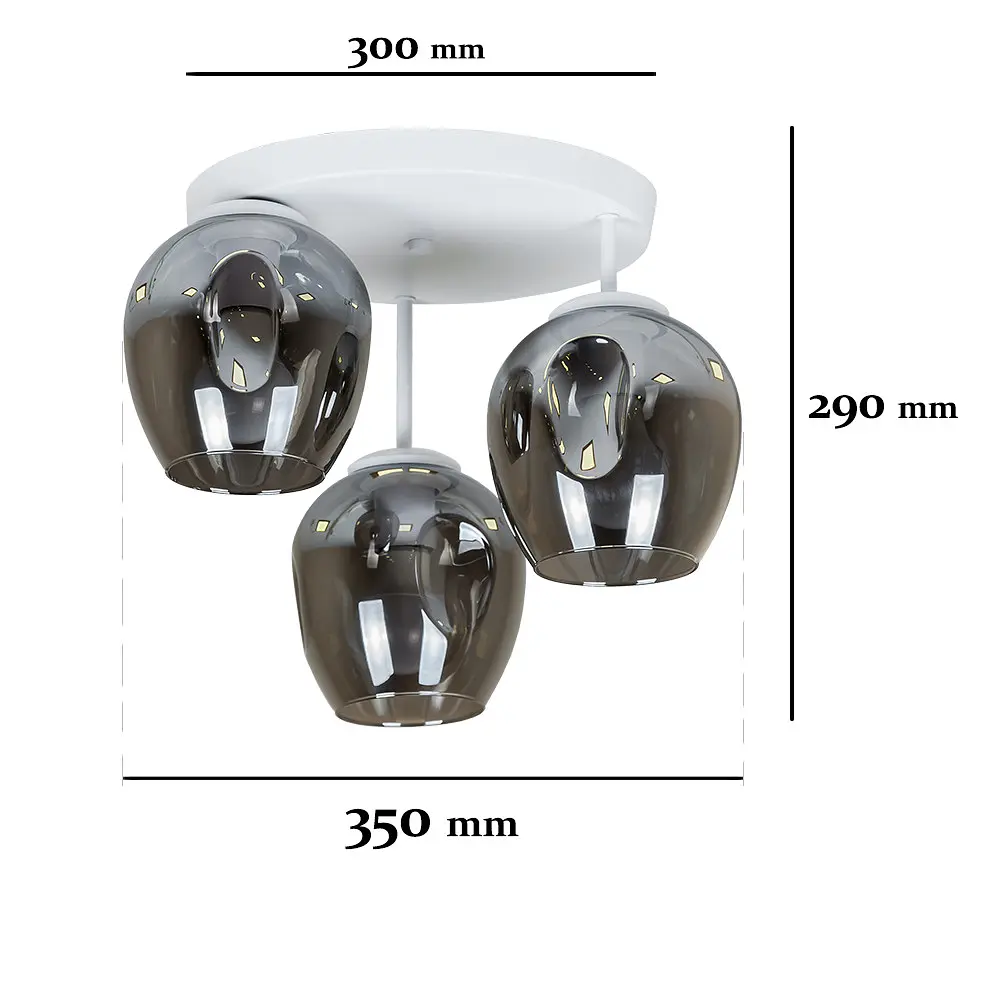 Люстра Levistella 756HPR0231F-3 WH+BK (300) - фото 2