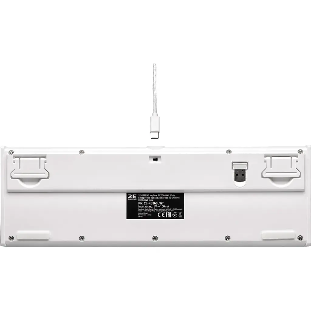 Клавиатура 2E Gaming KG360 RGB Wireless White [2E-KG360UWT] [106086] - фото 10