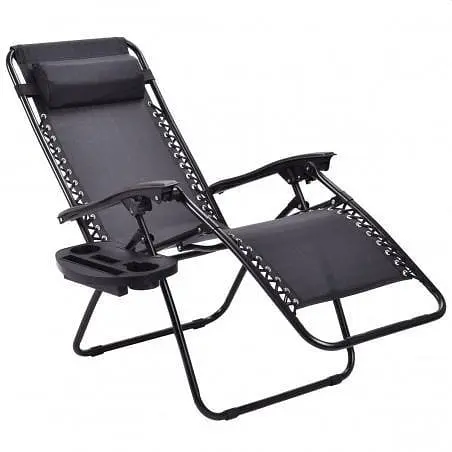 Комплект 2 шт. шезлонги GardenLine Relax Black до 130 кг.! - фото 9