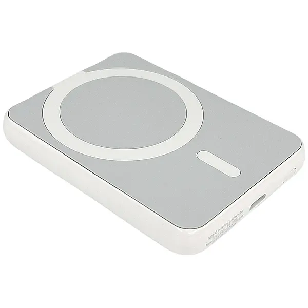 Міні повербанк Remax 5000mAh 20W із MagSafe RPP-509 зі швидкою зарядкою PD+QC USB-C, Білий - фото 2