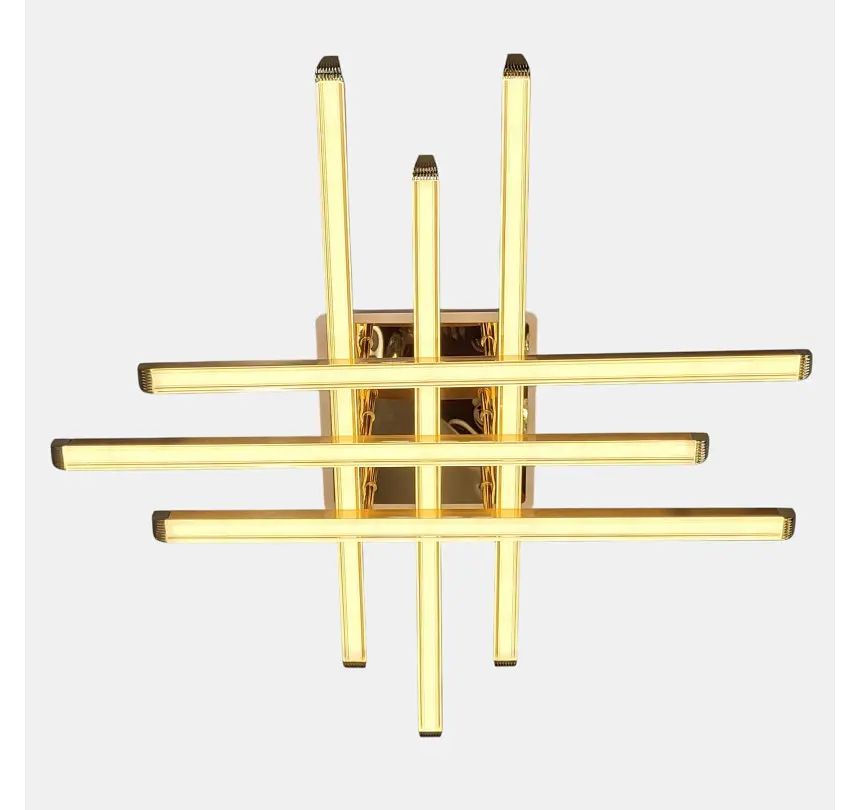 Квадратна золота LED-люстра Artlight W167/6GD 88 Вт, 3 режими, 72,5×72,5 см, від 16-25 м² - фото 5