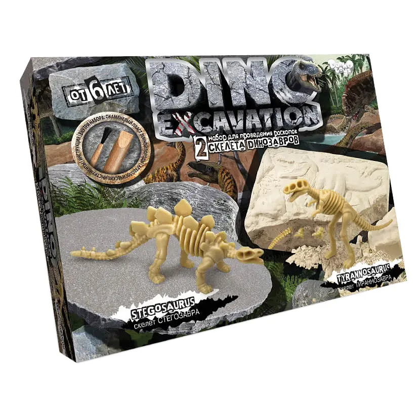 Набор для раскопок Dino Excavation, динозавры, DEX-01-04, 05, 06 - фото 2