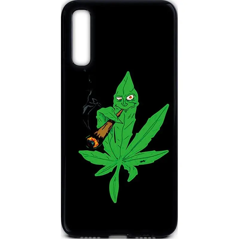 Чохол-накладка Toto Cartoon Soft Silicone TPU Case Samsung Galaxy A30s/A50/A50s Cannabis Black