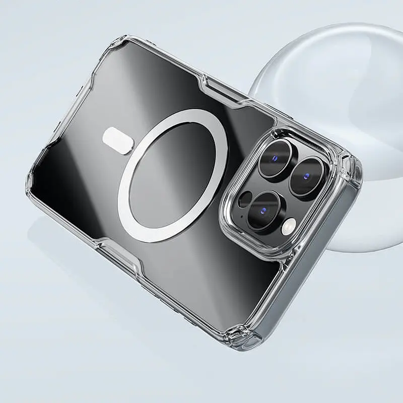 TPU чохол Nillkin Nature Pro Magnetic для Apple iPhone 16 Pro (6.3) Безбарвний (прозорий) - фото 7
