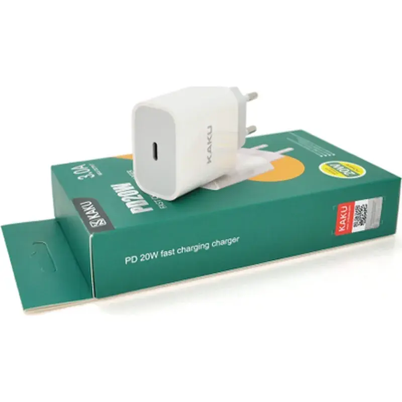 Зарядний пристрій KAKUSIGA USB-C PD20W white (KSC-500 HELI)