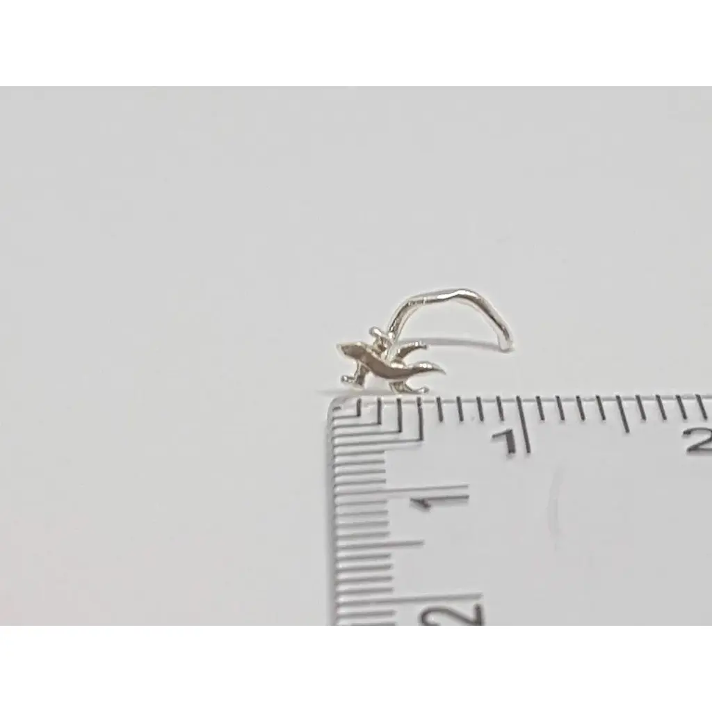 Срібна сережка-пірсинг в ніс Dear. 1002С - фото 4