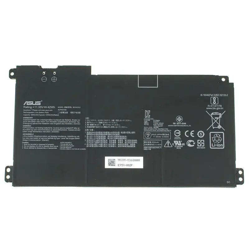 Акумулятор Asus B31N1912 C31N1912 11,55 V 42 Wh/3550 mAh - фото 3