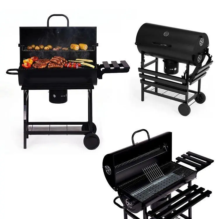 Вугільний гриль MultiGarden XXL BBQ0370 з кришкою, термометром та попільником - фото 2