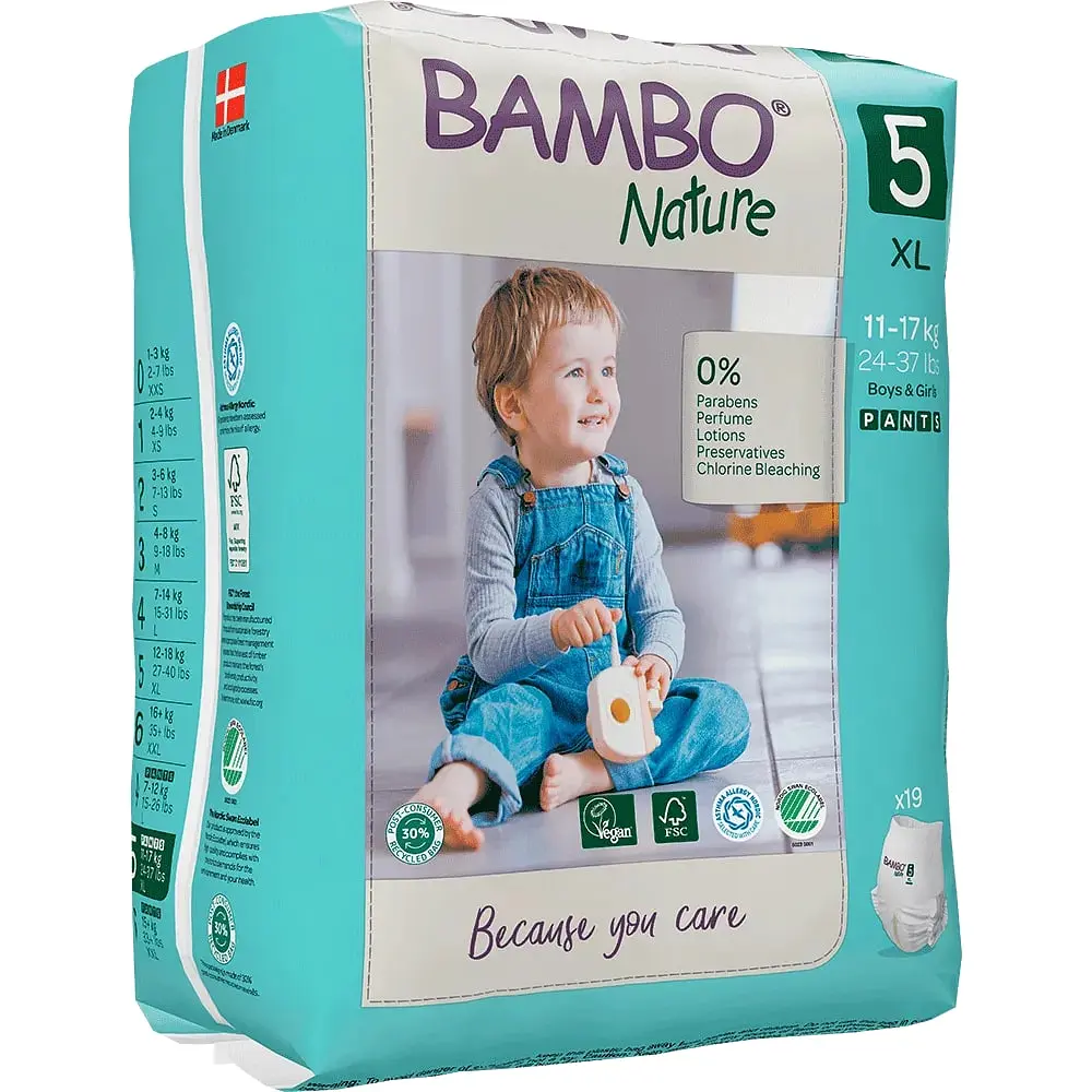 ЕКО Підгузки-трусики Bambo Nature Pants 5 (11-17 кг), 19 шт. Bambo Nature (19258) - фото 3