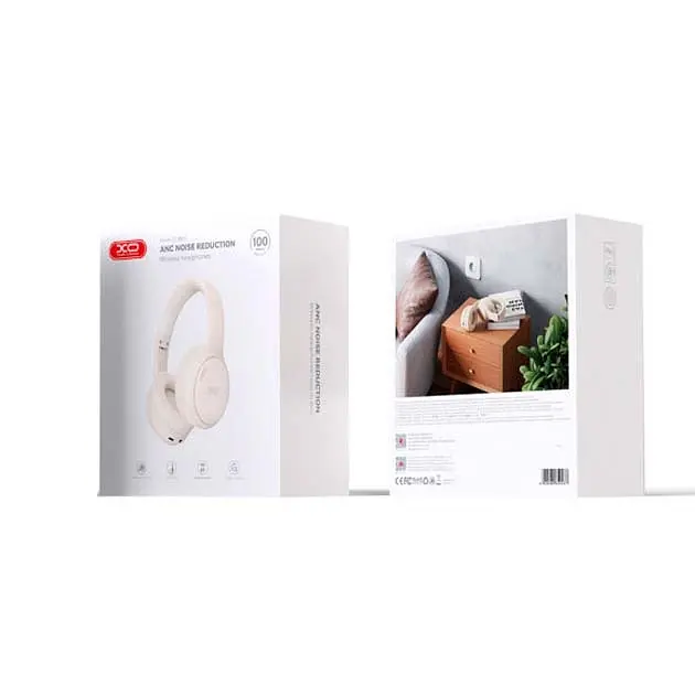Бездротові навушники XO BE41, ANC, IPX5, BT5.3, AUX, 1000mAh, 60h, white - фото 5