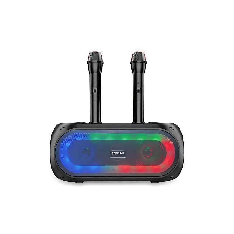 Портативна Bluetooth-колонка з радіомікрофоном і RGB-підсвіткою, ZQS4247 бездротова акустична система з TWS-режимом - фото 5
