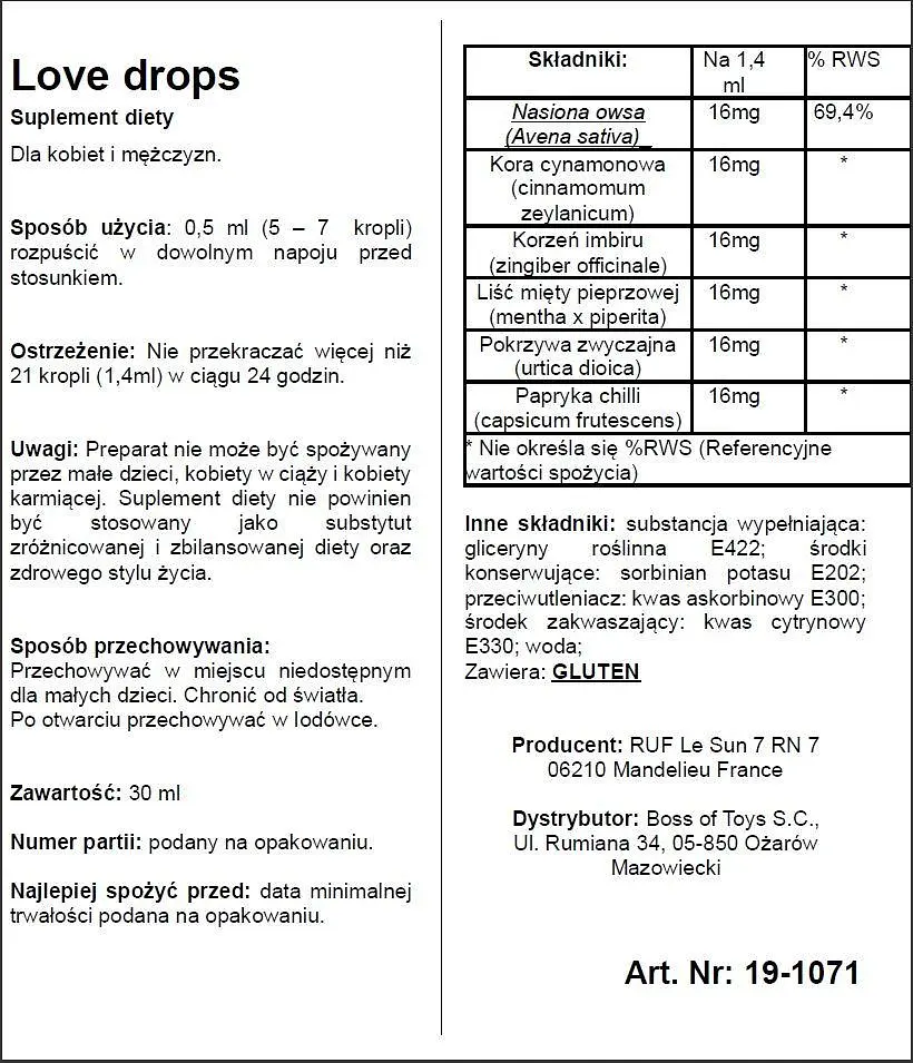 Краплі-афродизіак Ruf Love Drops, 20 мл - фото 4