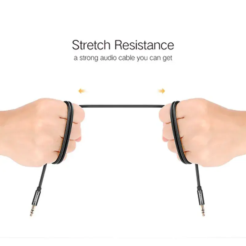 Кабель мультимедійний 3.5mm M to 3.5mm M 0.5m AV119 black Ugreen (10732) - фото 10