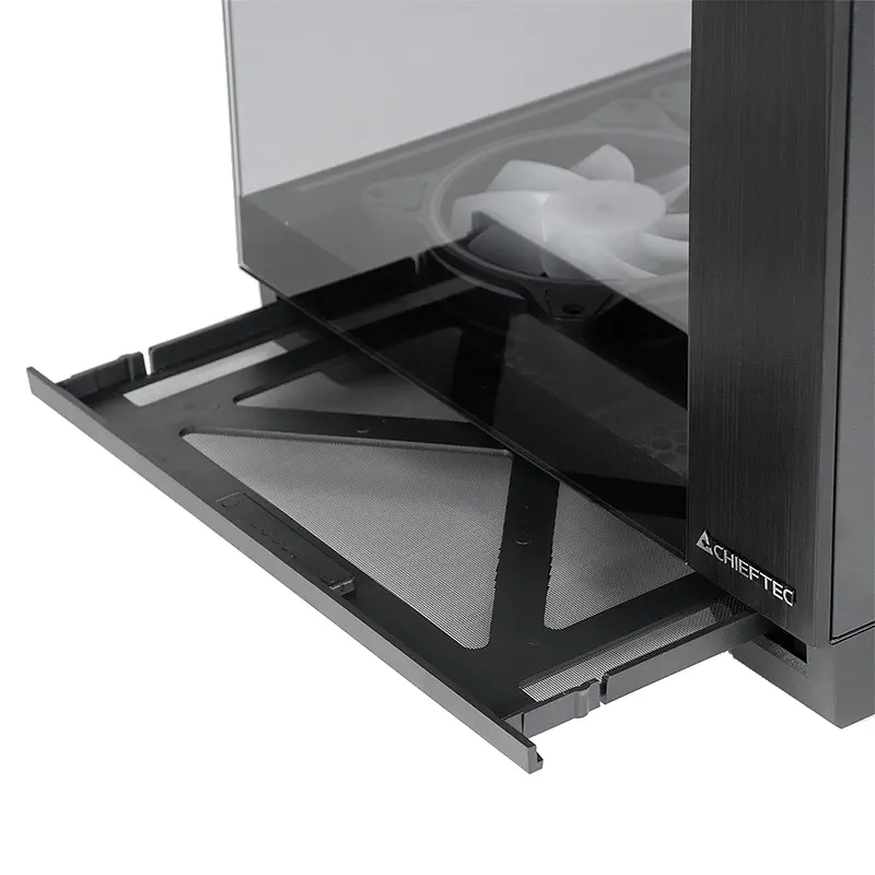 Корпус Chieftec VISIO GM-30B-TG-OP ATX, без БЖ, Black - фото 8
