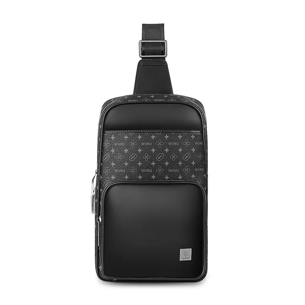 Сумка WIWU Master Fingerprint Lock Crossbody Bag Black (6976195096064) - фото 2
