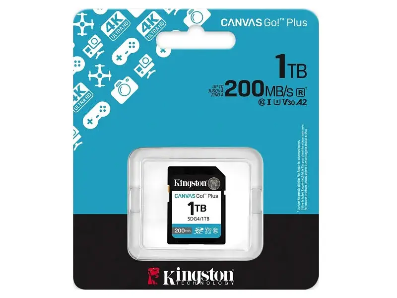 Карта пам'яті Kingston Canvas Go! Plus SDXC C10 UHS-I U3 A2 1 TB (SDG4/1TB) - фото 3