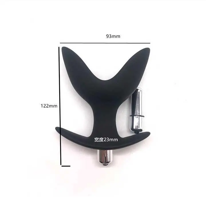 Анальная пробка-расширитель с вибрацией Black Velvets Anchor Plug 12,2 см. K000671 - фото 5