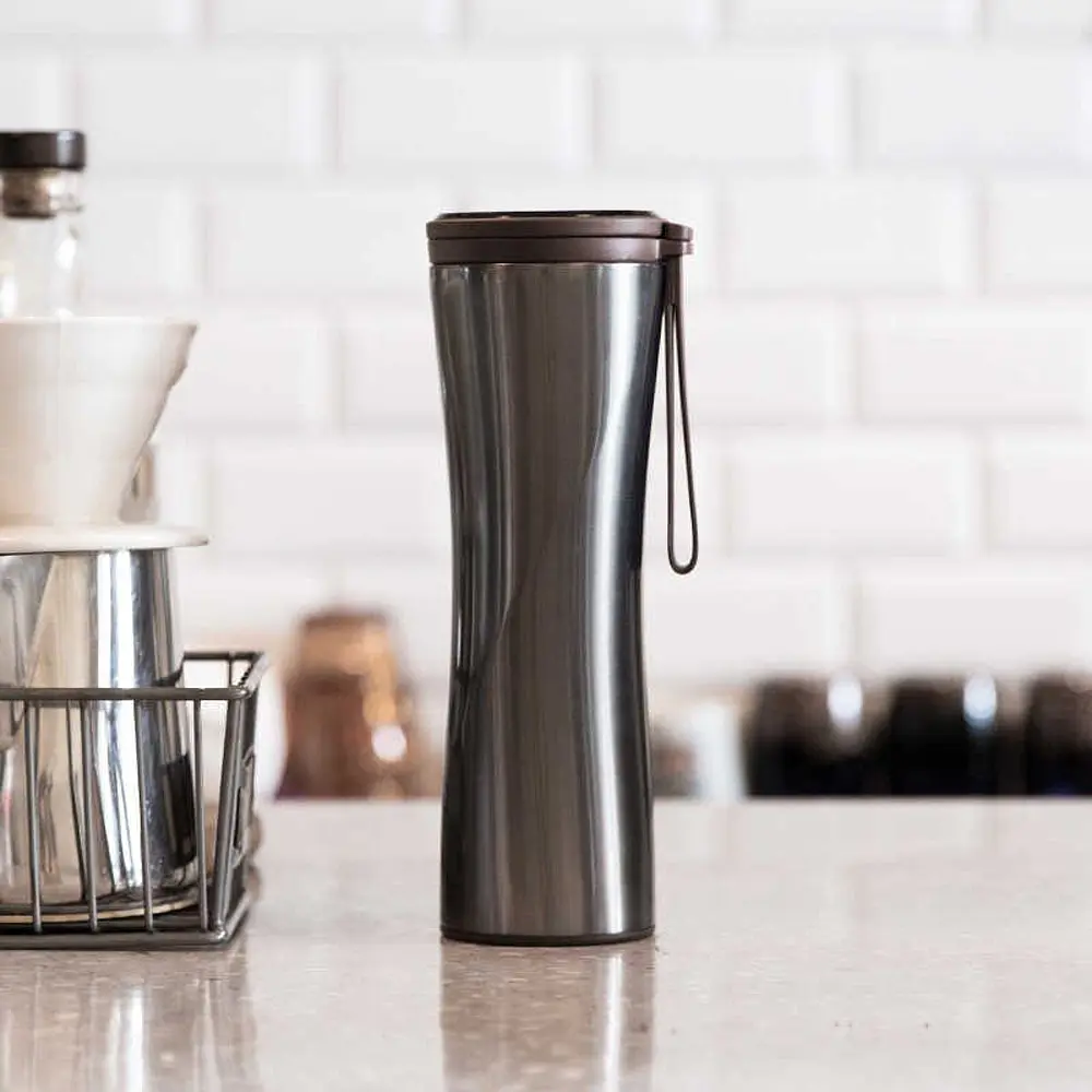 Термокружка Xiaomi Kiss Kiss Fish MOKA Smart Coffee Tumbler 430ml Purple - фото 2
