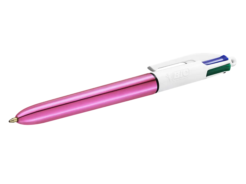 Ручка кулькова BIC 4 Colours Shine Pink, 1 мм, 4 кольори, 1 шт. (982875) - фото 3