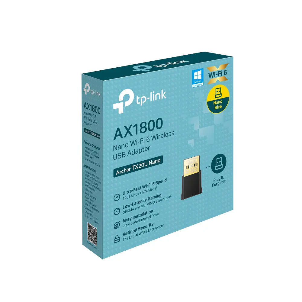 WiFi адаптер Archer TX20U Nano AX1800 USB 2.0 TP-Link teh0017406 - фото 6