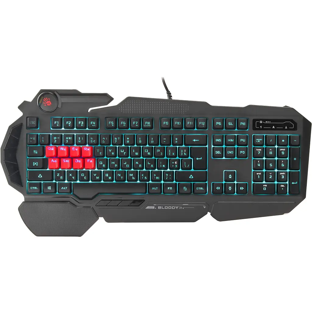 Клавіатура A4Tech Bloody B318 Black USB Black (4711421980470)