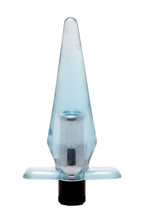 Анальна пробка Seven Creations Slimline Butt Plug, 8,9х3 см, блакитний