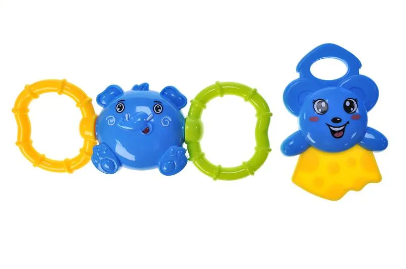 Набір брязкальця у прозорій колбі у формі пляшечки Baby Toys 997-63A р.26,5x10x10 см YG Toys - фото 2