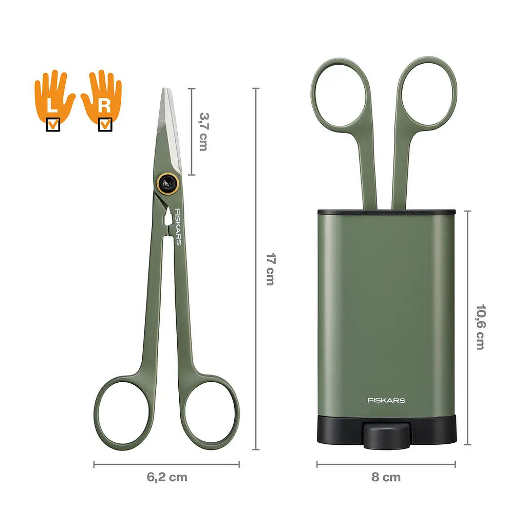 Ножиці для обрізки кімнатних рослин Fiskars (1075315) - фото 4