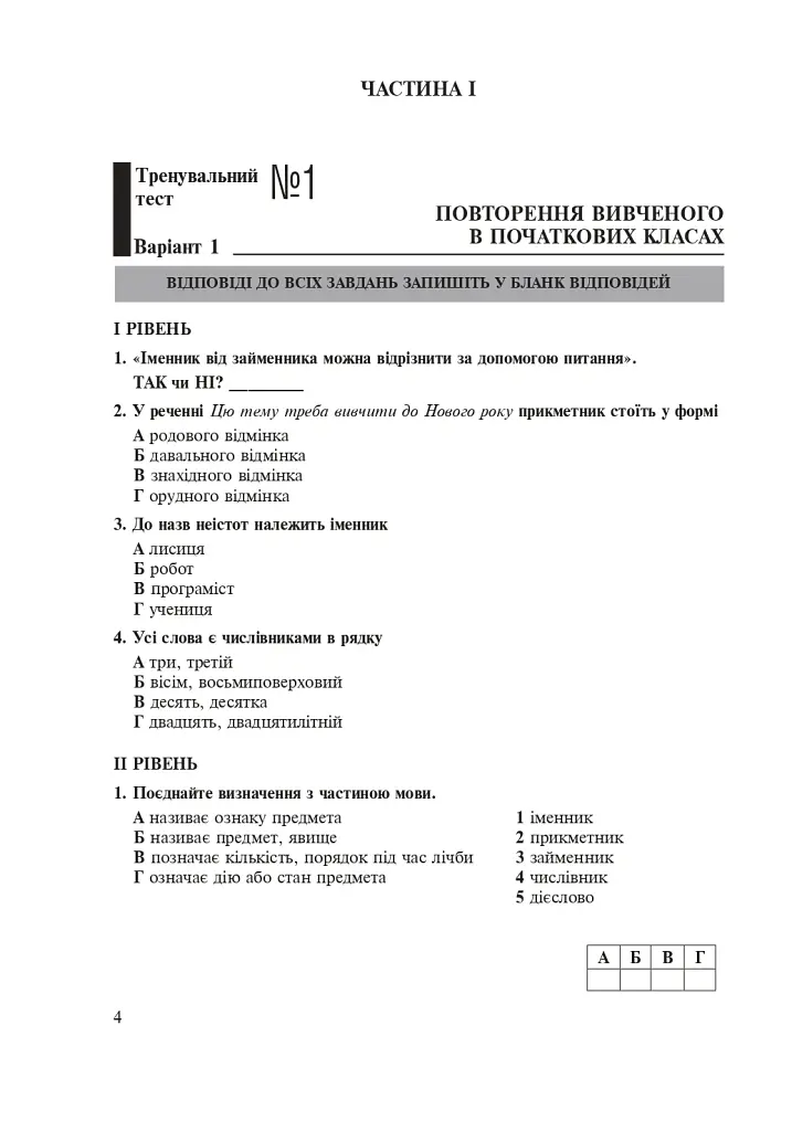 Українська мова. 5 клас. Тести для поточного та підсумкового (тематичного) оцінювання (за модельною програмою Заболотного О.В. та ін.) - Тарас Ткачук - фото 3