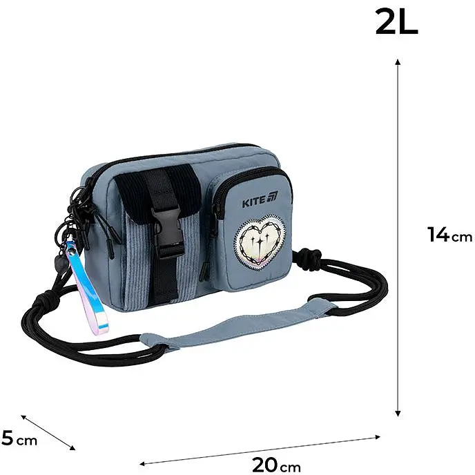 Сумка-кроссбоди Kite Education teens 2522-3 (K25-2522-3) - фото 3