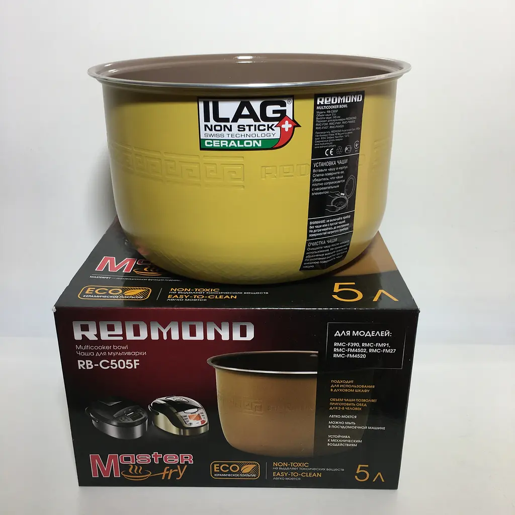 Чаша с керамическим покрытием для мультиварки Redmond FM4502, FM4520, FM230, RMK-M451, RMK-M452, FM91 RB-C505F - фото 2