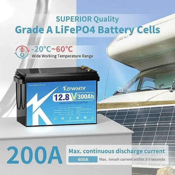 Акумулятор Kepworth LiFePO4 12V 12.8V/300Ah/3840Wh [KW-12-300] [125495] - фото 4