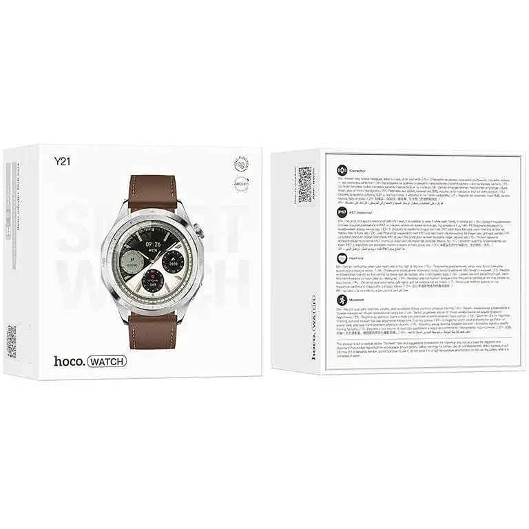 Смарт-часы Hoco Y21 AMOLED Smart Sports Watch (call version) Silver - фото 3