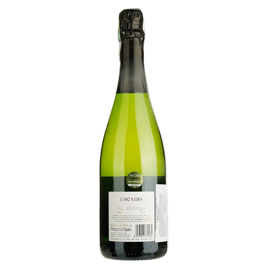 Вино игристое Emendis Cava Nu allonge Brut Cava DO белое брют 0.75 л - фото 2